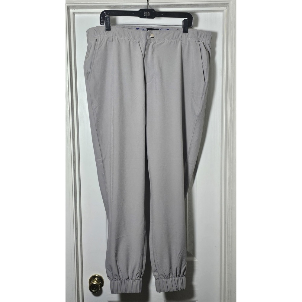 Swannies Men's Size 38 Gray Polyester Performance‎ Jogger Chino Pant